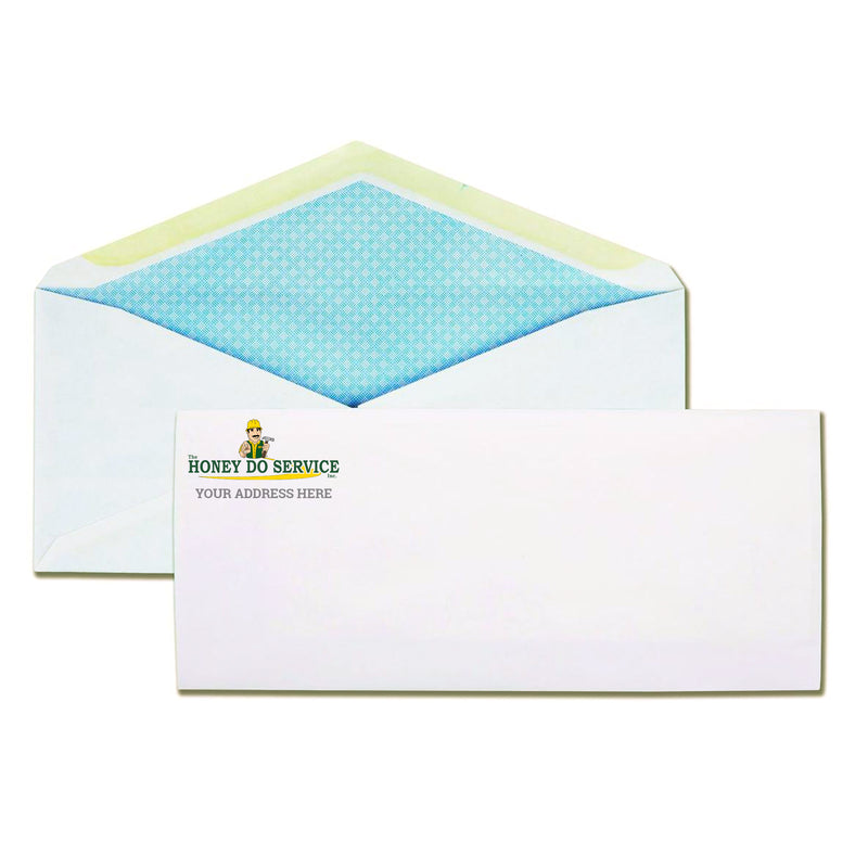 Envelopes with Pre-Printed Return Address and Logo