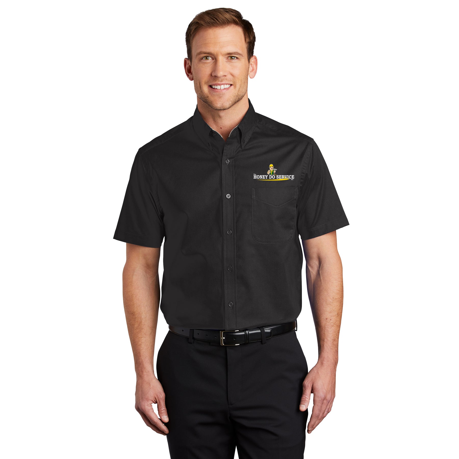 Men's Short Sleeve Dress Shirt The Honey Do Service, Inc. Men's Short Sleeve Dress Shirt The Honey Do Service, Inc.